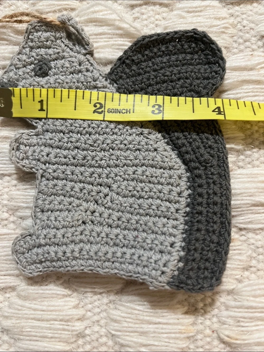 NWT Now Designs Crochet Acorn & Squirrel Kitchen Linens - Mustard, Gray, Black